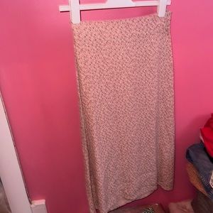 Mid length floral skirt